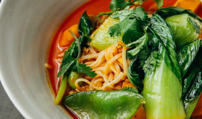 Authentic Vegan Thai Food with a Manhattan View